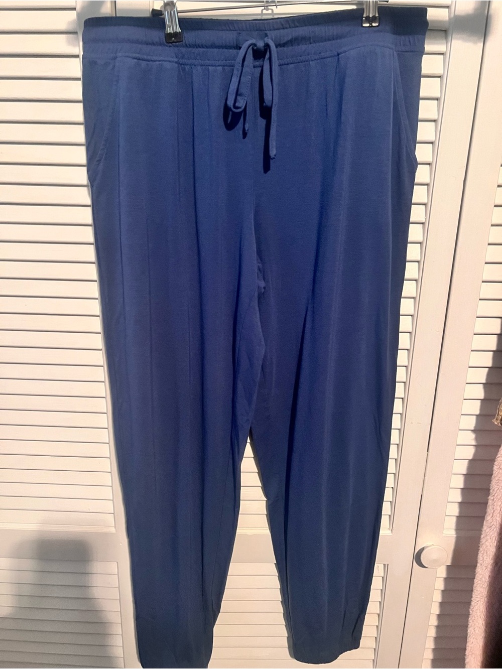 Cool Girl Blue Drawstring Relaxed Jogger/ Pajama Pants L